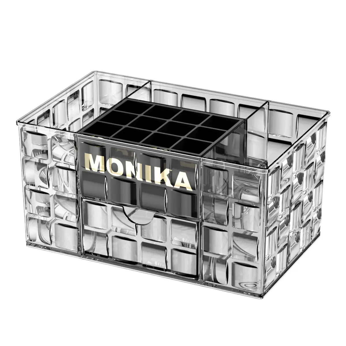 Luxury Makeup Storage Rack with Brush & Drawer