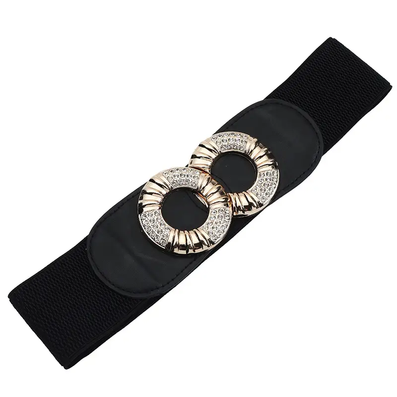 White Diamond Hanging Buckle Belt for Women - Image 5