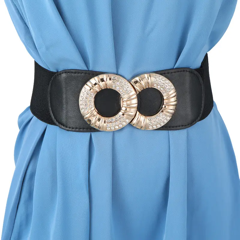 White Diamond Hanging Buckle Belt for Women — feature 44