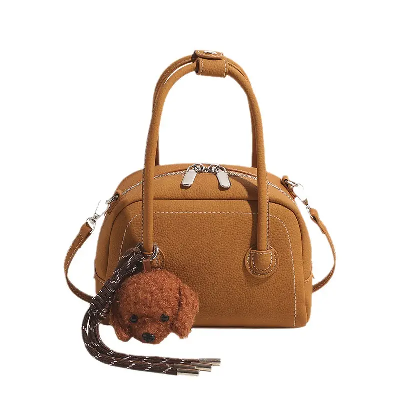 Women's 2025 Winter Casual Shell Shoulder Bag Brown - Image 11