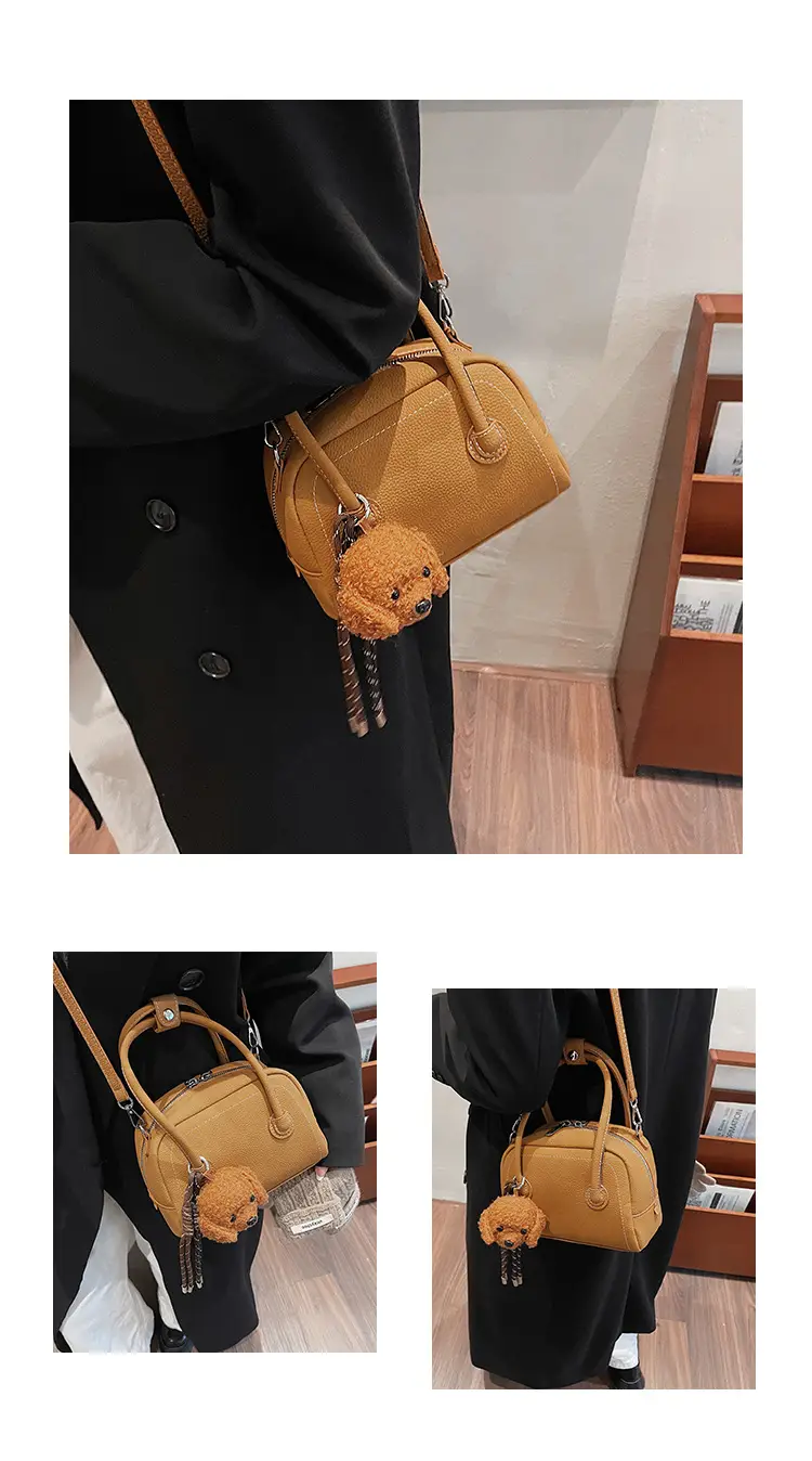 Women's 2025 Winter Casual Shell Shoulder Bag Brown — feature 14