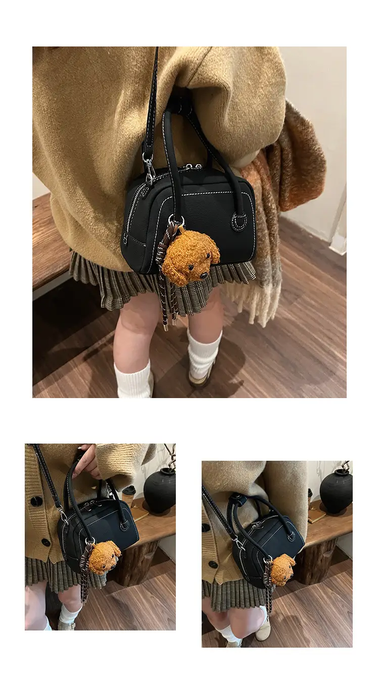 Women's 2025 Winter Casual Shell Shoulder Bag Brown — feature 15