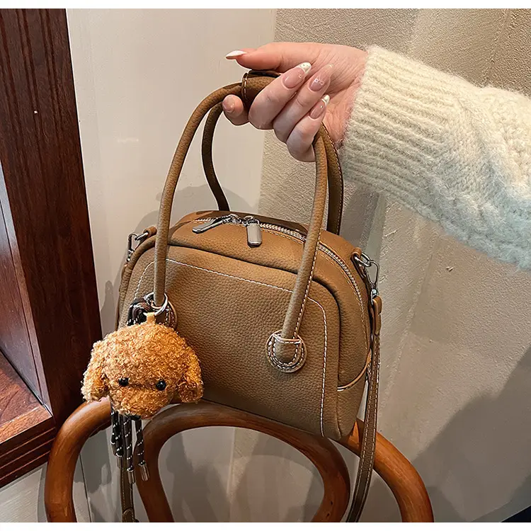 Women's 2025 Winter Casual Shell Shoulder Bag Brown — feature 18