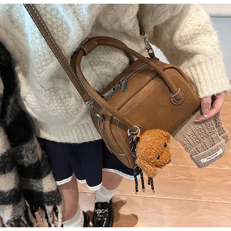 Women's 2025 Winter Casual Shell Shoulder Bag Brown — feature 22