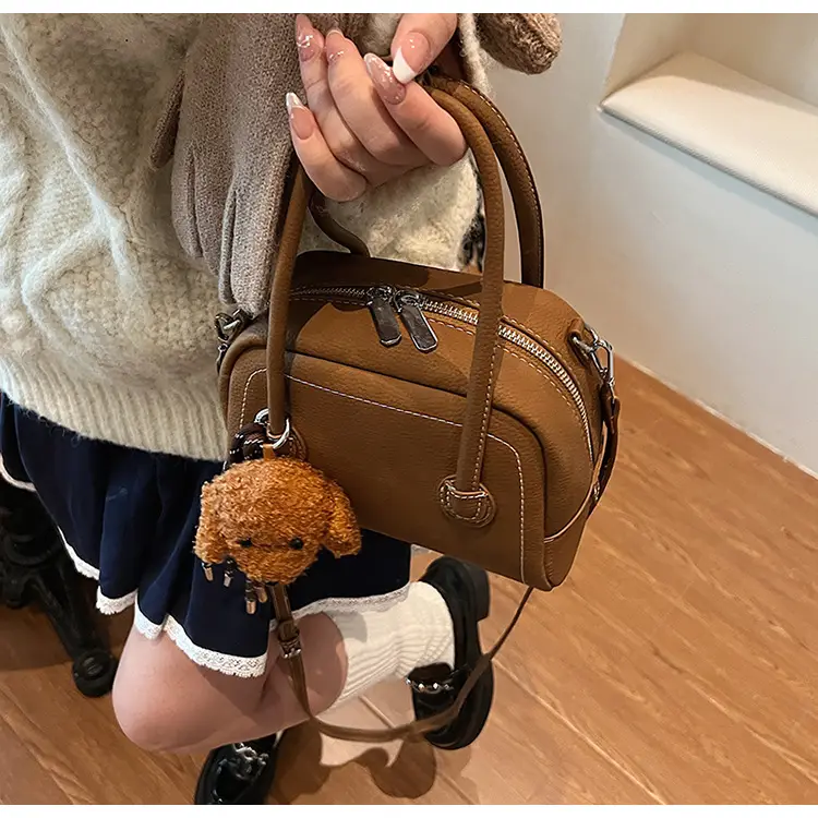 Women's 2025 Winter Casual Shell Shoulder Bag Brown — feature 25