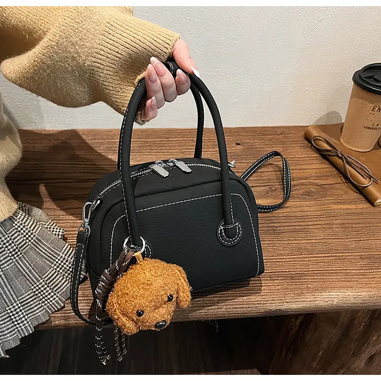 Women's 2025 Winter Casual Shell Shoulder Bag Brown — feature 27