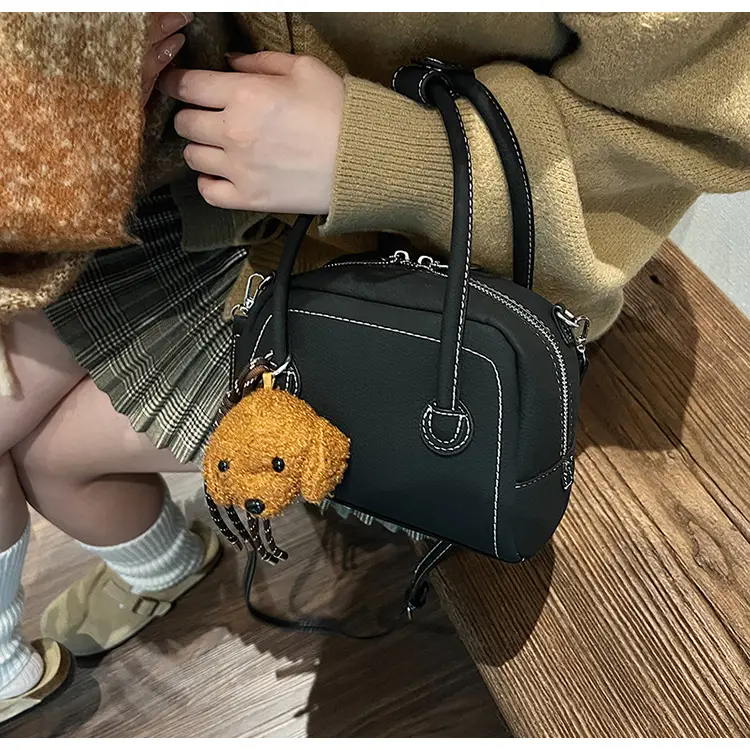 Women's 2025 Winter Casual Shell Shoulder Bag Brown — feature 28
