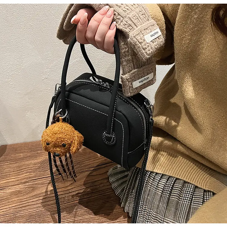Women's 2025 Winter Casual Shell Shoulder Bag Brown — feature 29