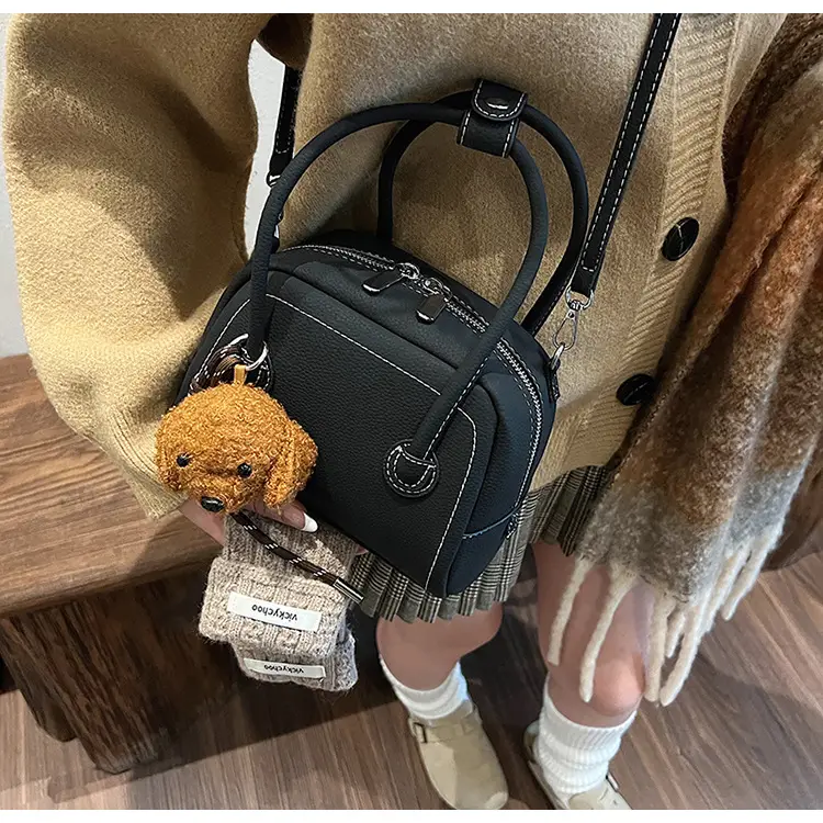 Women's 2025 Winter Casual Shell Shoulder Bag Brown — feature 33