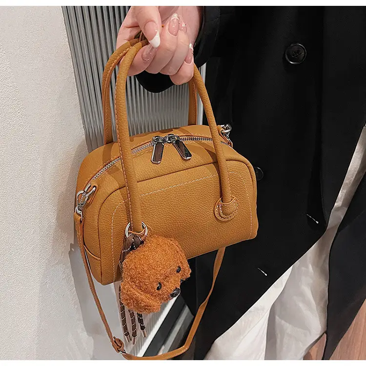 Women's 2025 Winter Casual Shell Shoulder Bag Brown — feature 35