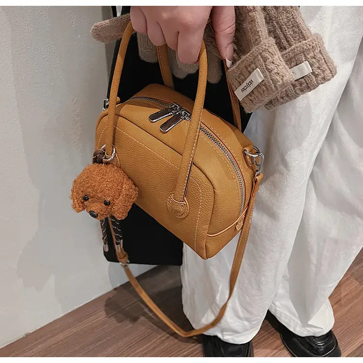 Women's 2025 Winter Casual Shell Shoulder Bag Brown — feature 36