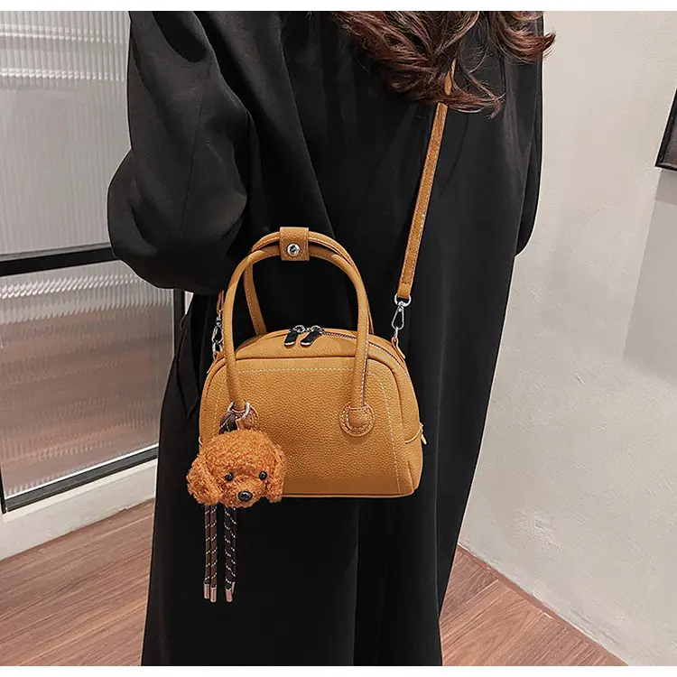 Women's 2025 Winter Casual Shell Shoulder Bag Brown — feature 41