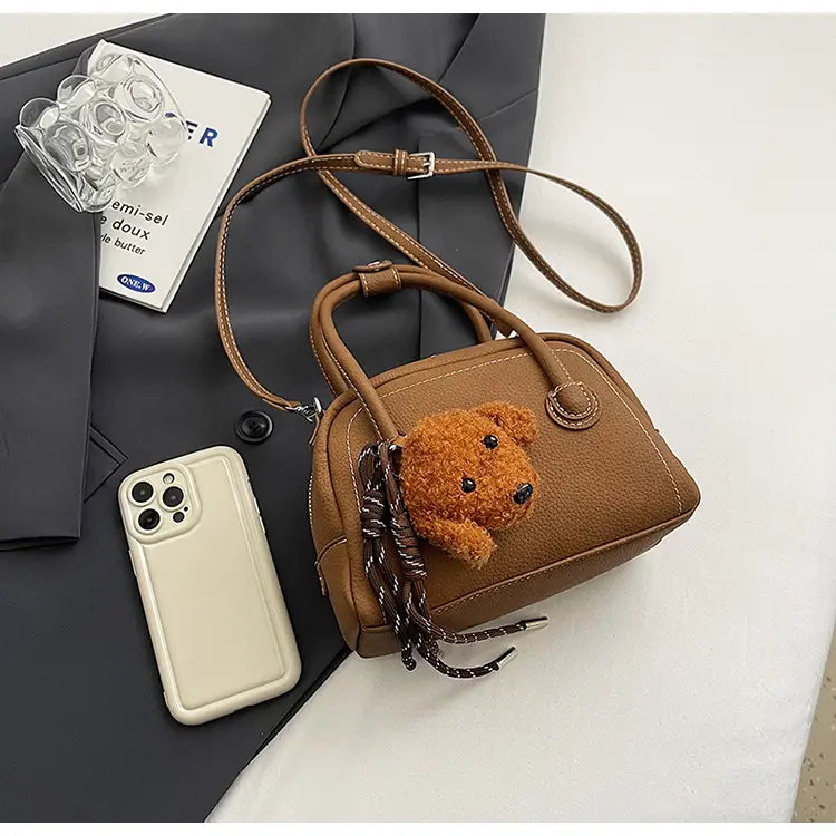 Women's 2025 Winter Casual Shell Shoulder Bag Brown — feature 44