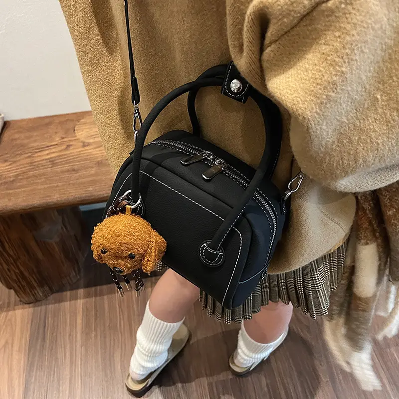 Women's 2025 Winter Casual Shell Shoulder Bag Brown - Image 3