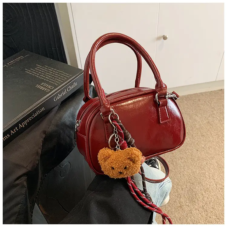 Retro Red Shoulder Bag for Women 2024 Casual Trend — feature 18