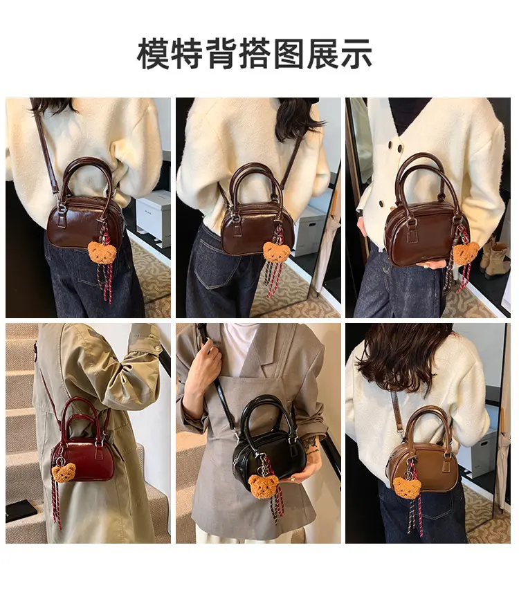 Retro Red Shoulder Bag for Women 2024 Casual Trend — feature 3
