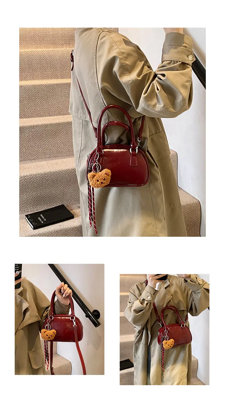 Retro Red Shoulder Bag for Women 2024 Casual Trend — feature 6