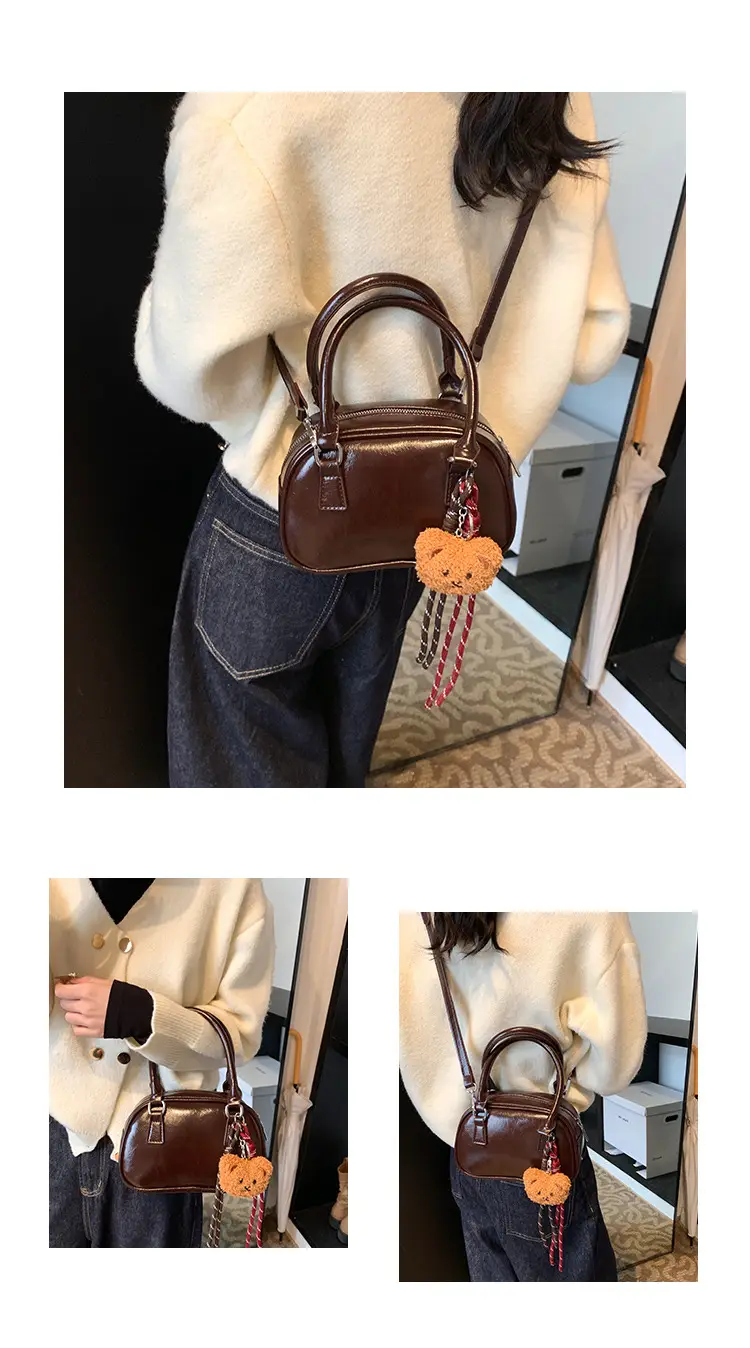 Retro Red Shoulder Bag for Women 2024 Casual Trend — feature 7