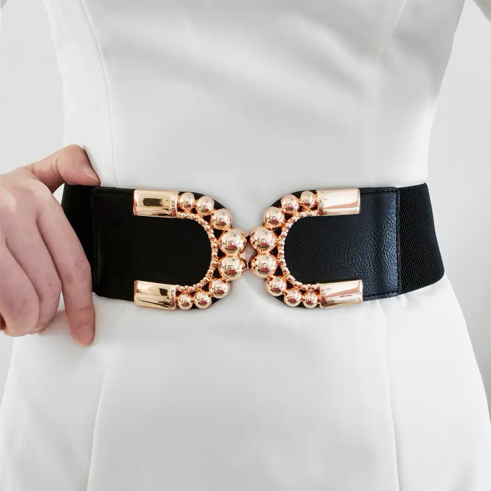 Vintage Double C Buckle Belt for Women - Image 4