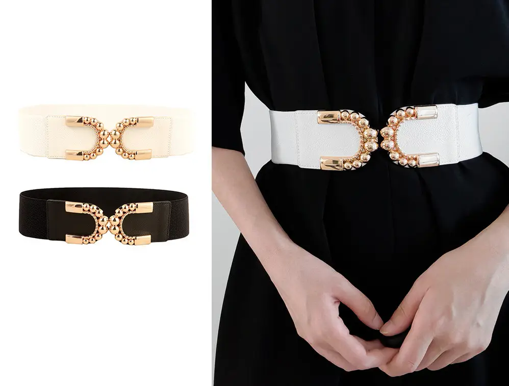 Vintage Double C Buckle Belt for Women — feature 2