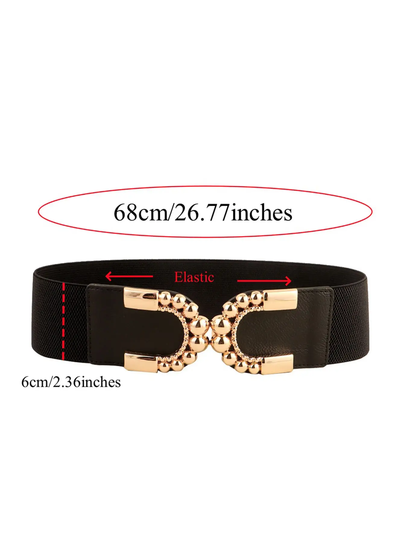 Vintage Double C Buckle Belt for Women — feature 3