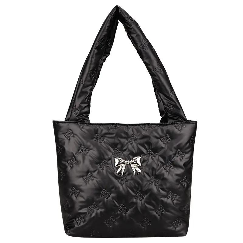 2024 Silver Star Bow Shoulder Bag Large Capacity - Image 8