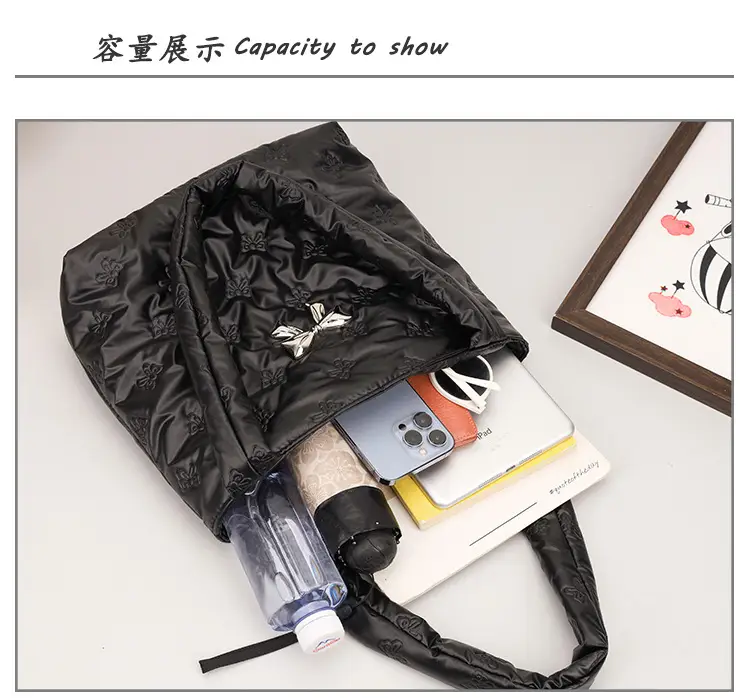 2024 Silver Star Bow Shoulder Bag Large Capacity — feature 10