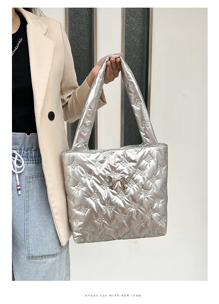 2024 Silver Star Bow Shoulder Bag Large Capacity — feature 19