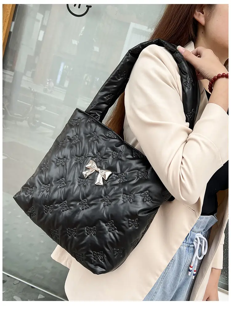 2024 Silver Star Bow Shoulder Bag Large Capacity — feature 20