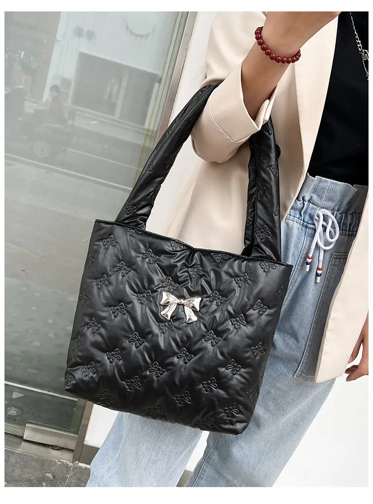 2024 Silver Star Bow Shoulder Bag Large Capacity — feature 21
