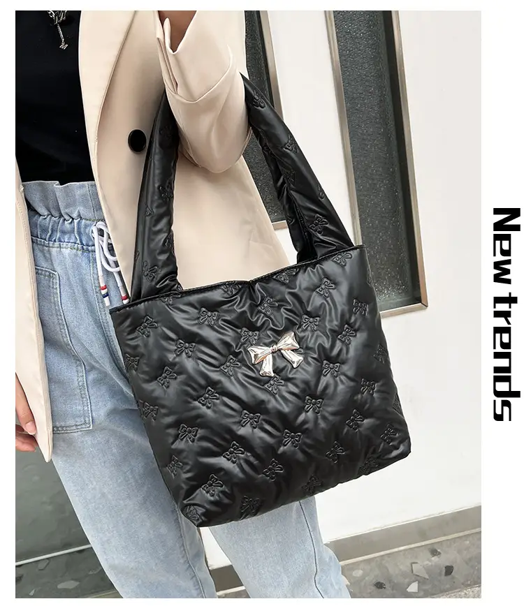 2024 Silver Star Bow Shoulder Bag Large Capacity — feature 23