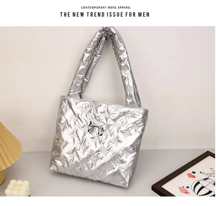 2024 Silver Star Bow Shoulder Bag Large Capacity — feature 27