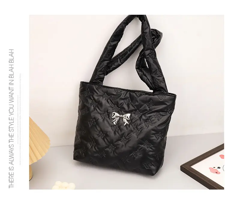 2024 Silver Star Bow Shoulder Bag Large Capacity — feature 28
