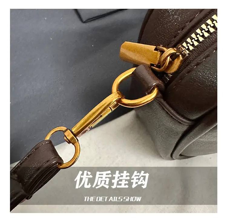 Small Carrying Bag for Office Women Brown Handheld Shoulder Crossbody — feature 17