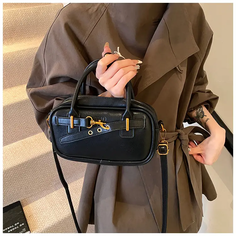 Small Carrying Bag for Office Women Brown Handheld Shoulder Crossbody — feature 22