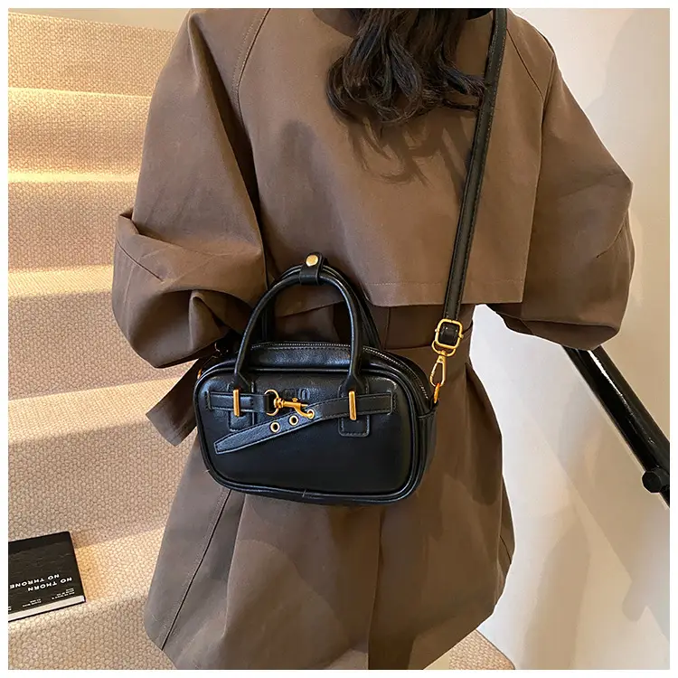 Small Carrying Bag for Office Women Brown Handheld Shoulder Crossbody — feature 24