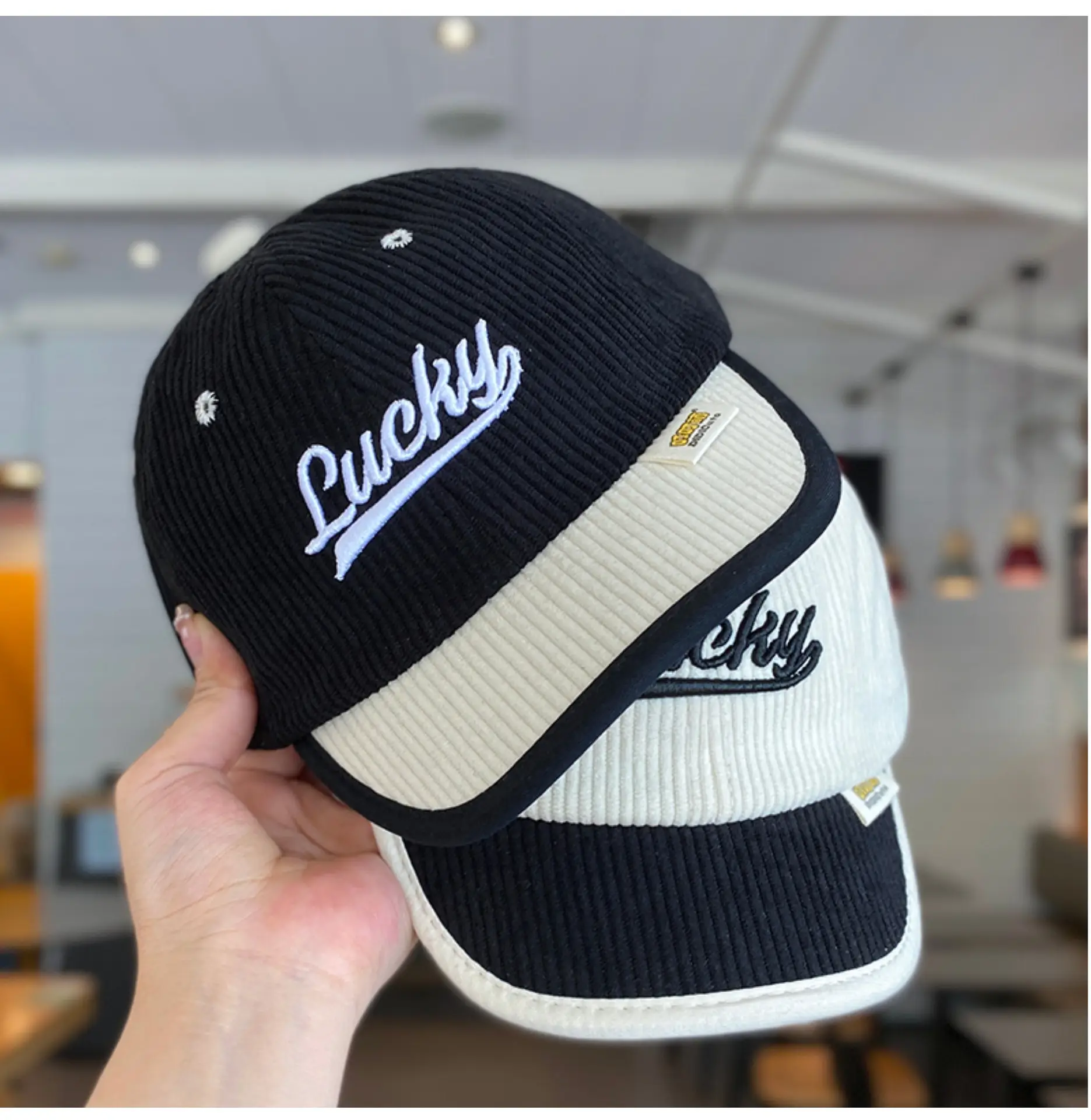 Lucky Embroidered Knit Cap for Kids Winter Warm — feature 5