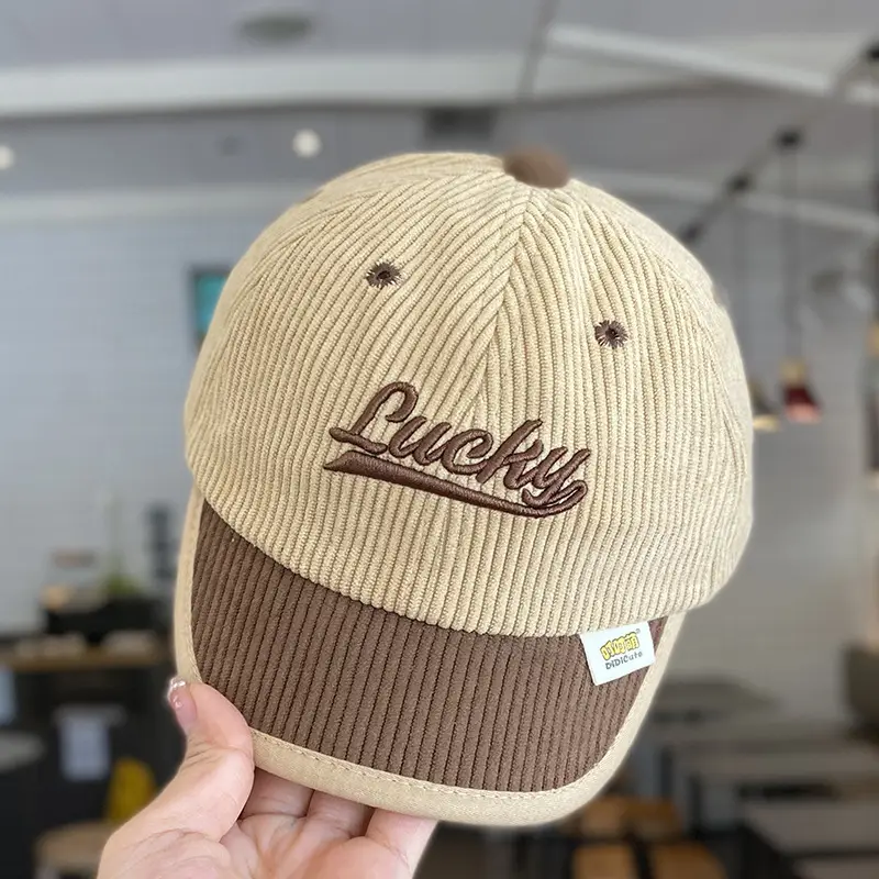 Lucky Embroidered Knit Cap for Kids Winter Warm - Image 3