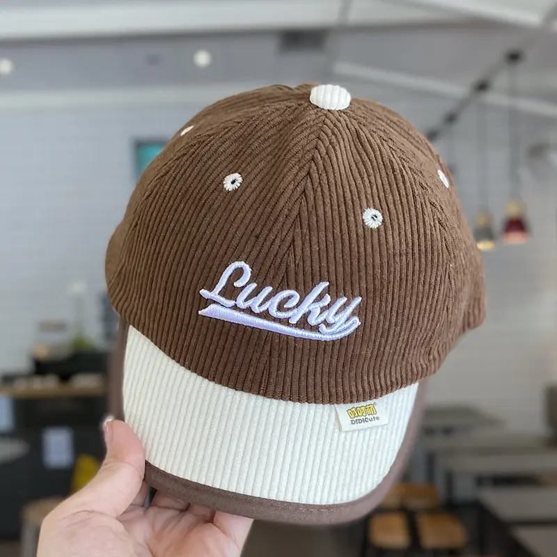 Lucky Embroidered Knit Cap for Kids Winter Warm - Image 4