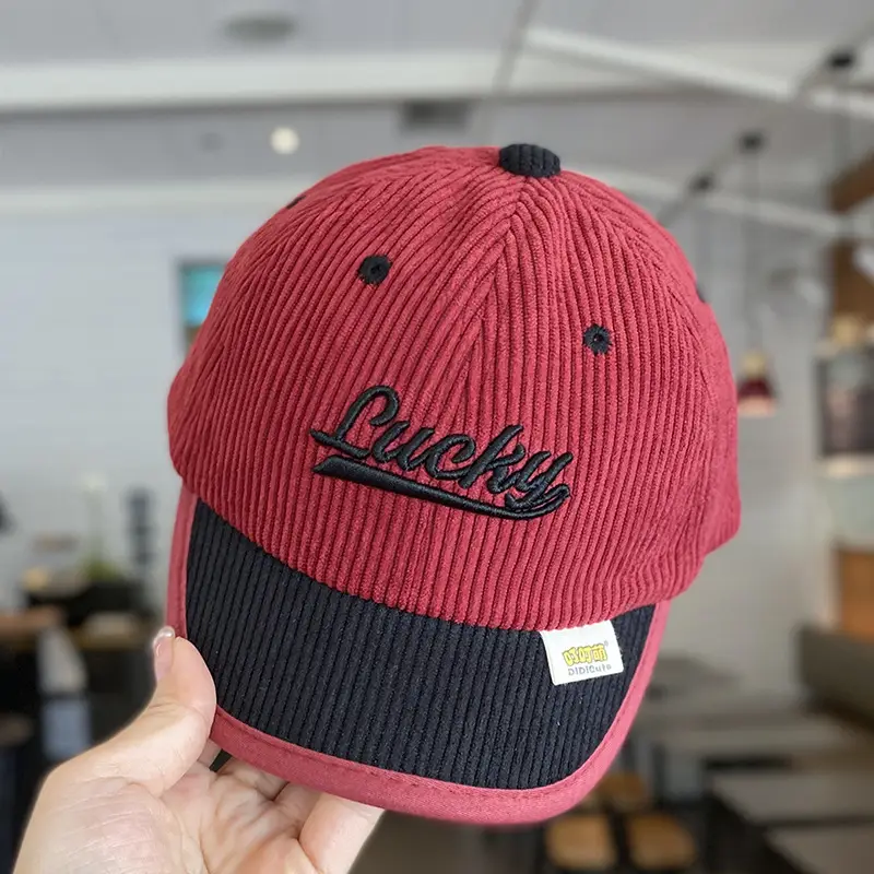 Lucky Embroidered Knit Cap for Kids Winter Warm - Image 5