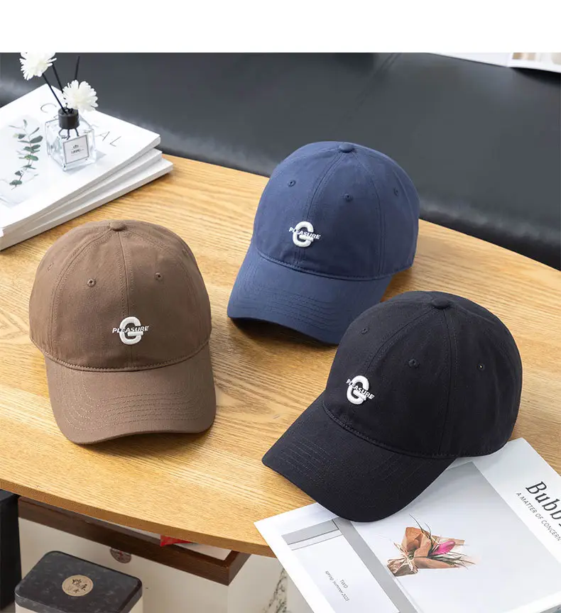 Men Brown Embroidered Baseball Cap Oversized — feature 10