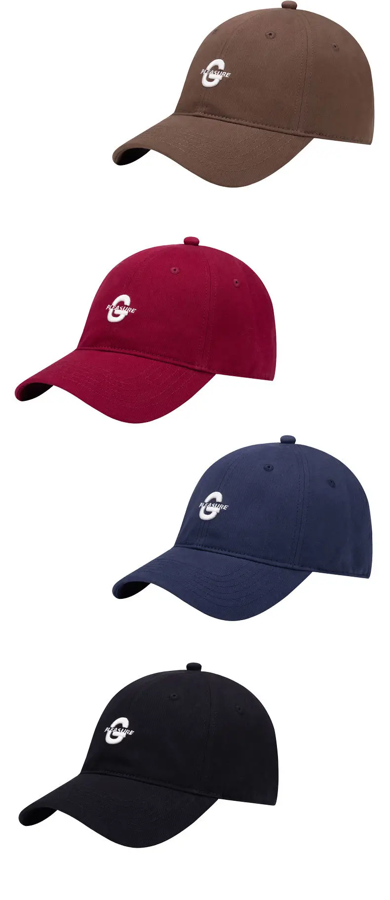 Men Brown Embroidered Baseball Cap Oversized — feature 4