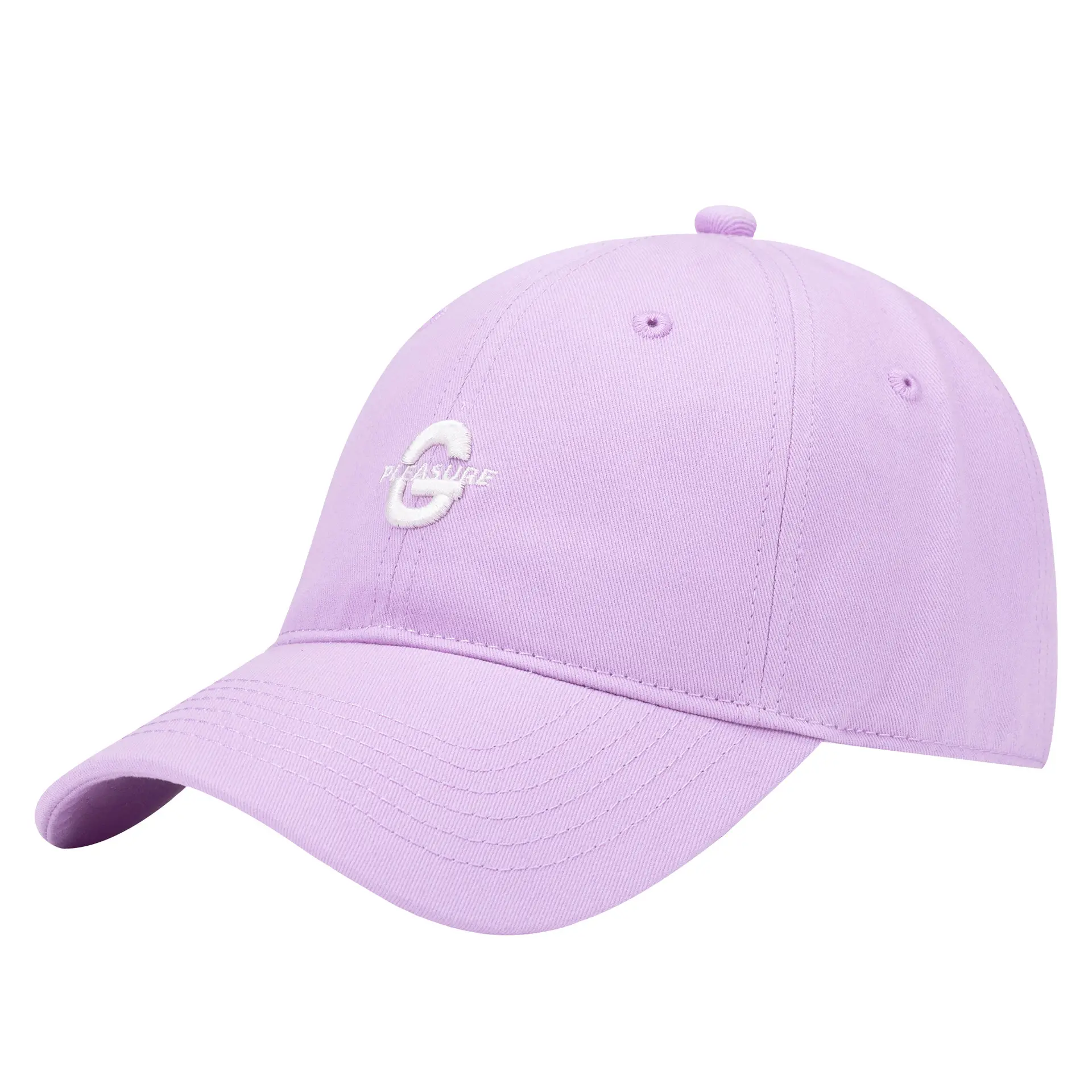 Men Brown Embroidered Baseball Cap Oversized - Image 2