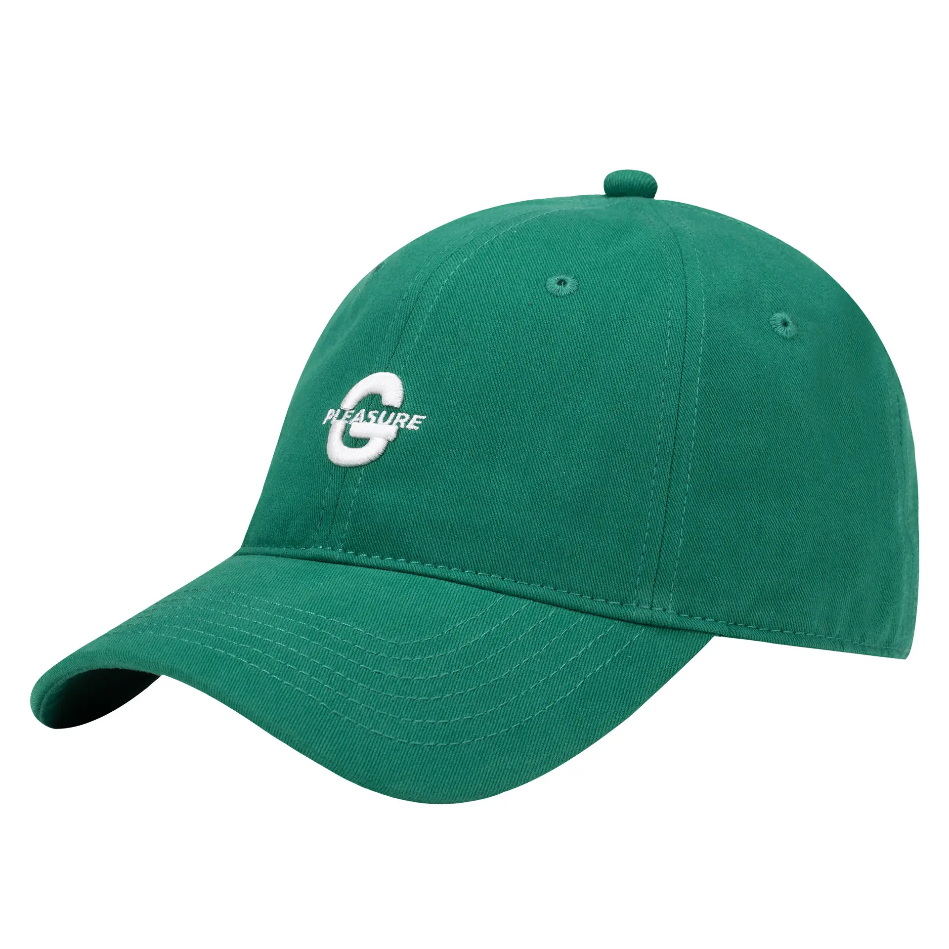 Men Brown Embroidered Baseball Cap Oversized - Image 4