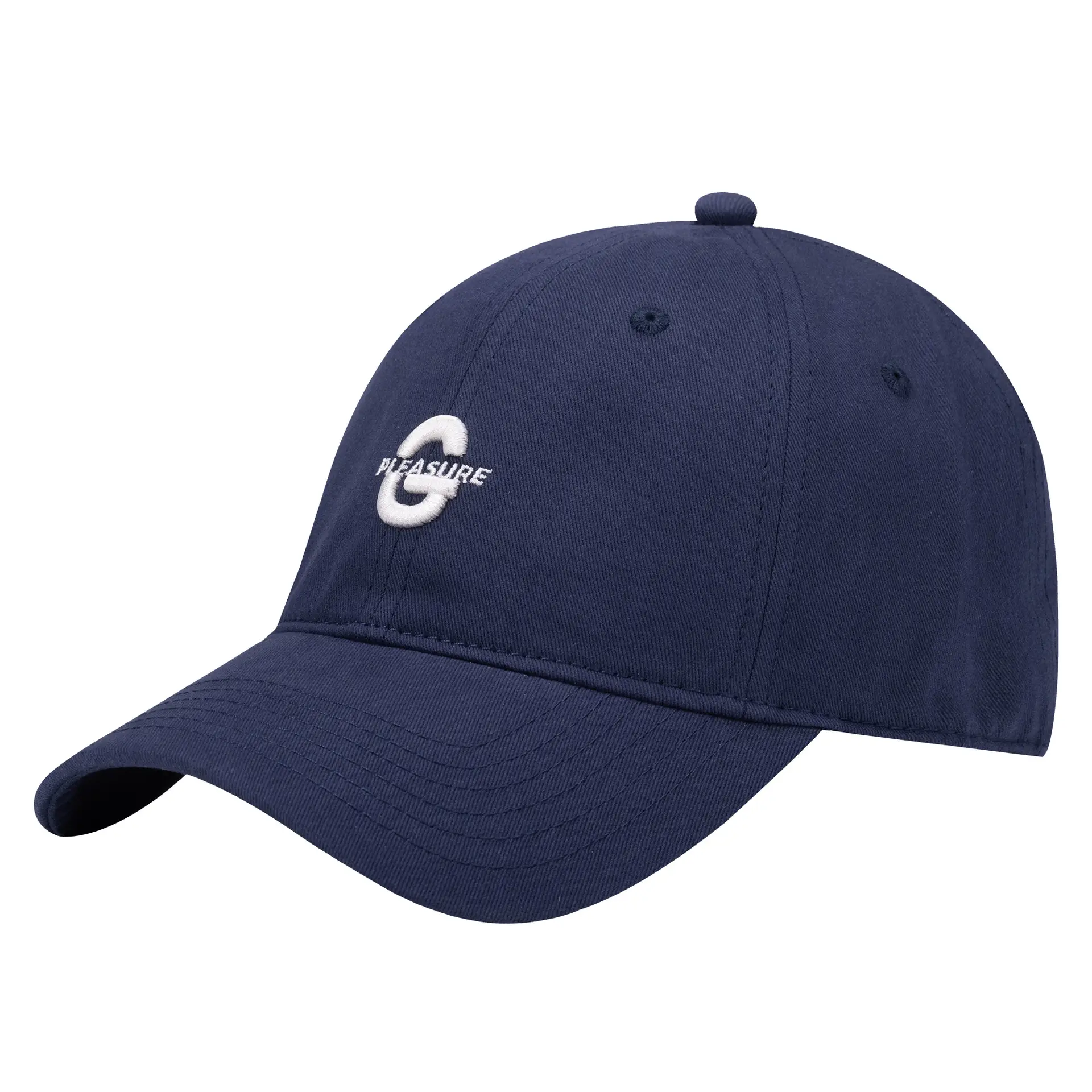 Men Brown Embroidered Baseball Cap Oversized - Image 6