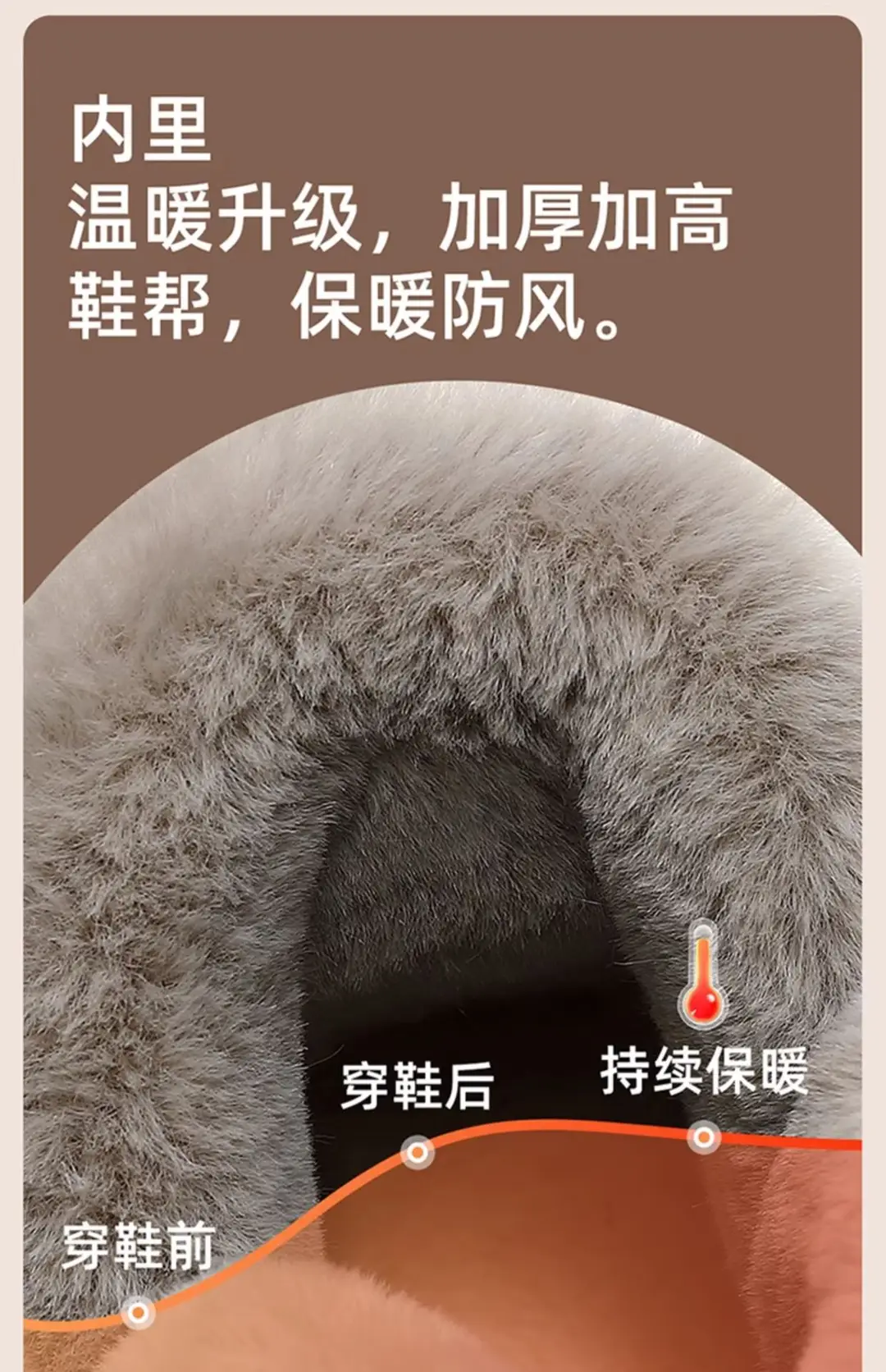 Waterproof Cotton Slippers Women's Winter 2024 New Home Indoor Thick Bottom fleece-lined Warm PU High-top Cotton Shoes for Men — feature 12