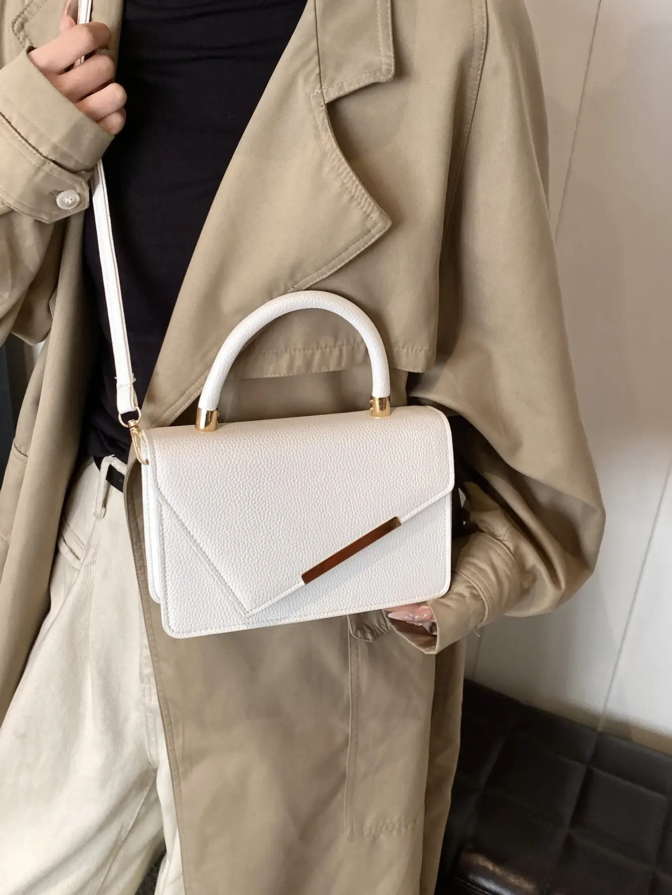 Stylish Vintage Small Bag for Women Tan Shoulder Crossbody - Image 8