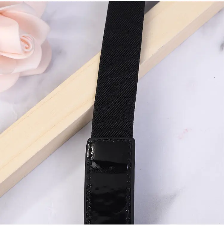 Red Elastic Waist Cover for Women Autumn Winter Belt — feature 10