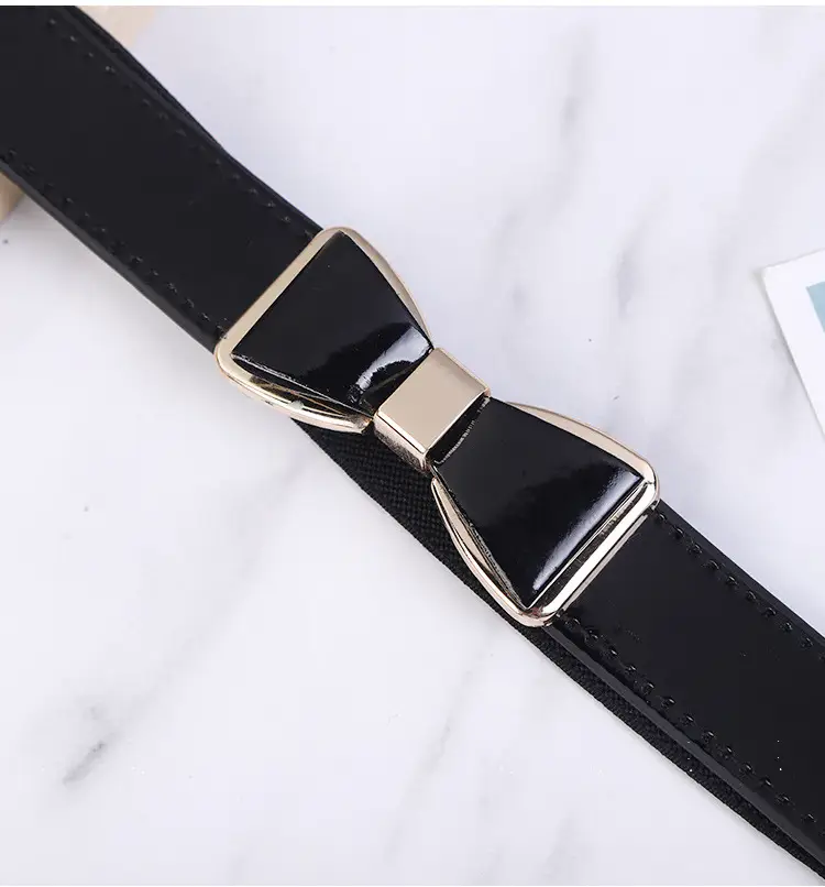 Red Elastic Waist Cover for Women Autumn Winter Belt — feature 9