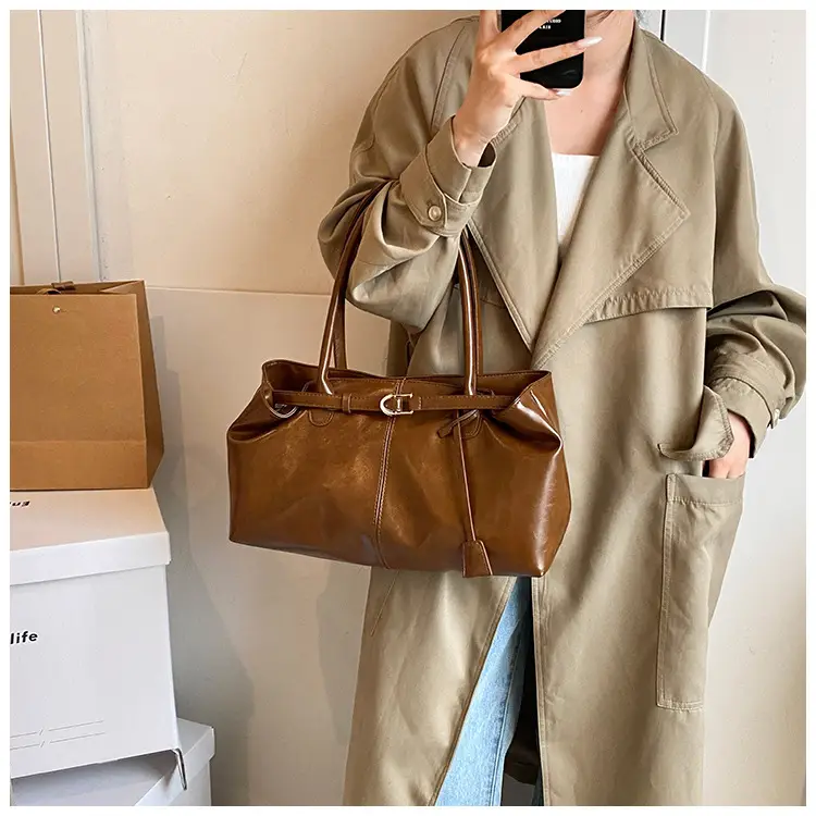2025 Black Leather Shoulder Bag for Women — feature 27